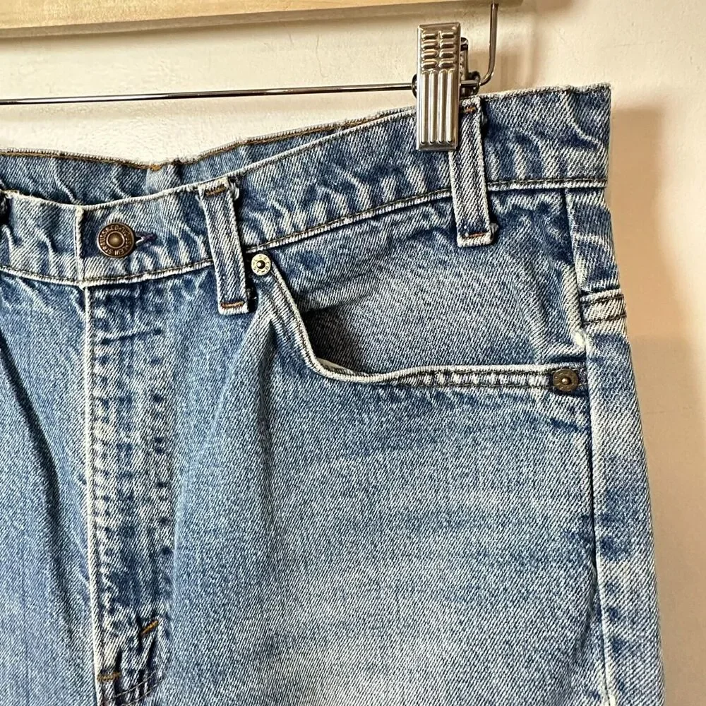 Vintage Levis Men's‎ 32x28 Orange Tab Medium Wash Denim Blue Jeans GUC